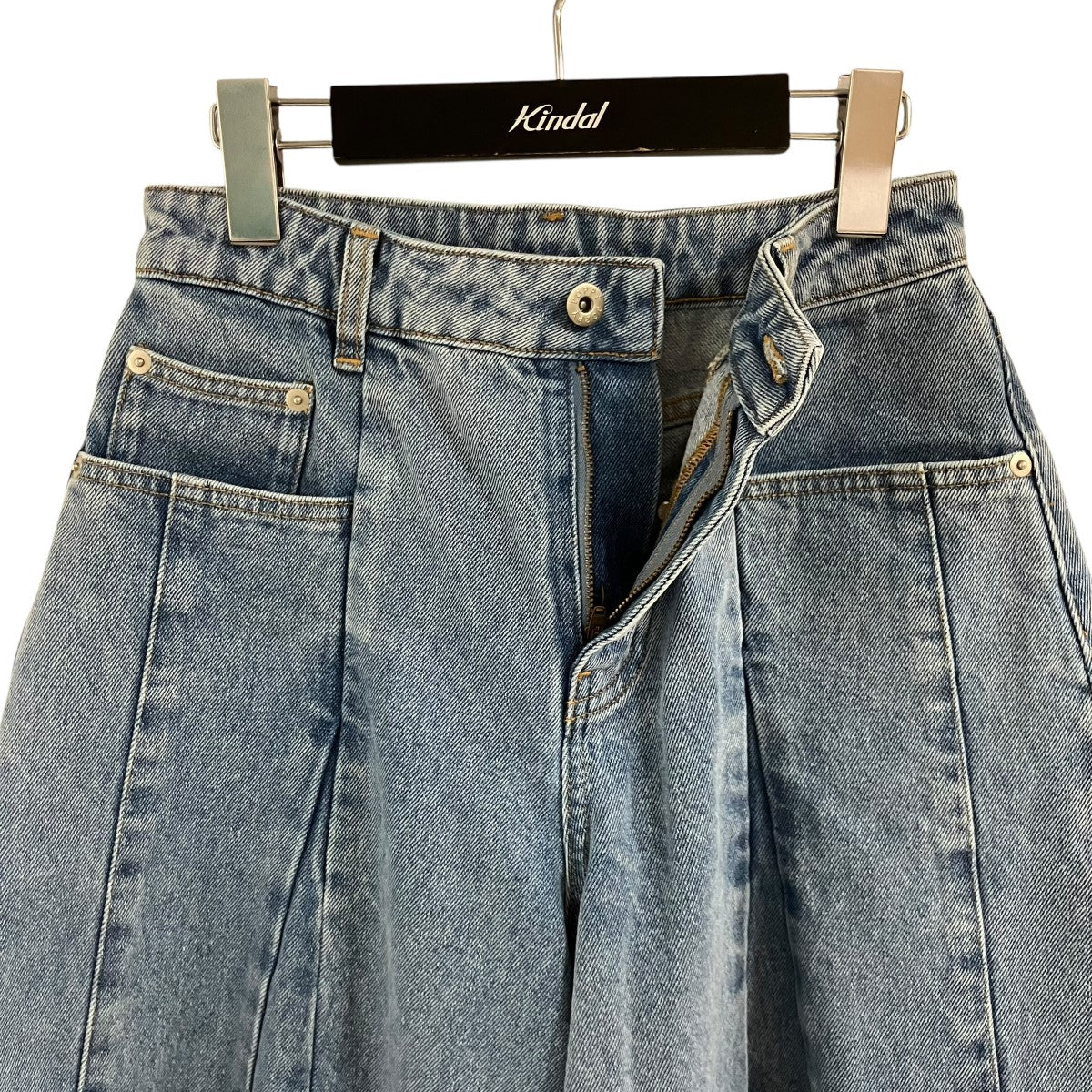 POPPY プリーツバルーンデニムパンツ 古着・中古-3枚目のアイテム画像