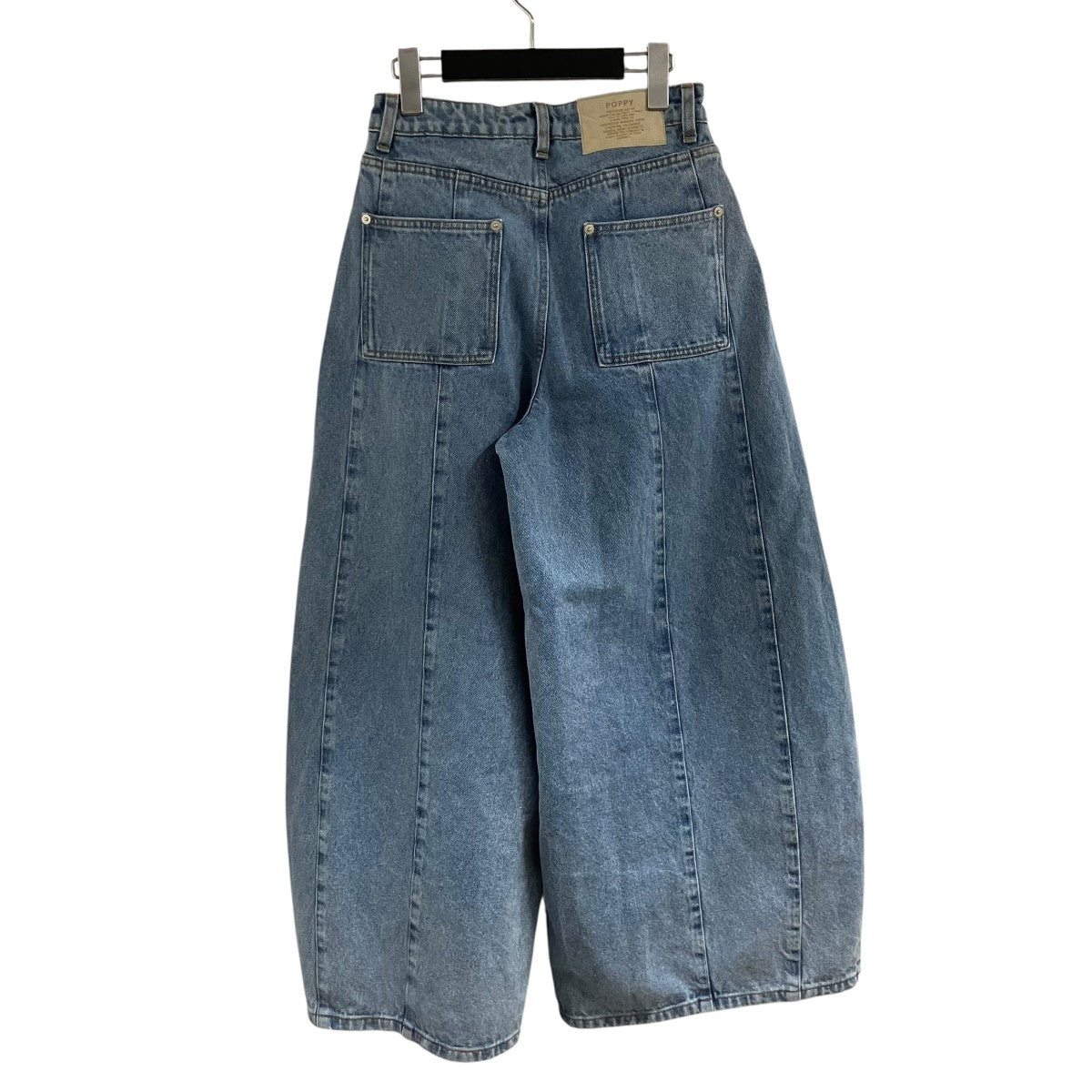 POPPY プリーツバルーンデニムパンツ 古着・中古-4枚目のアイテム画像