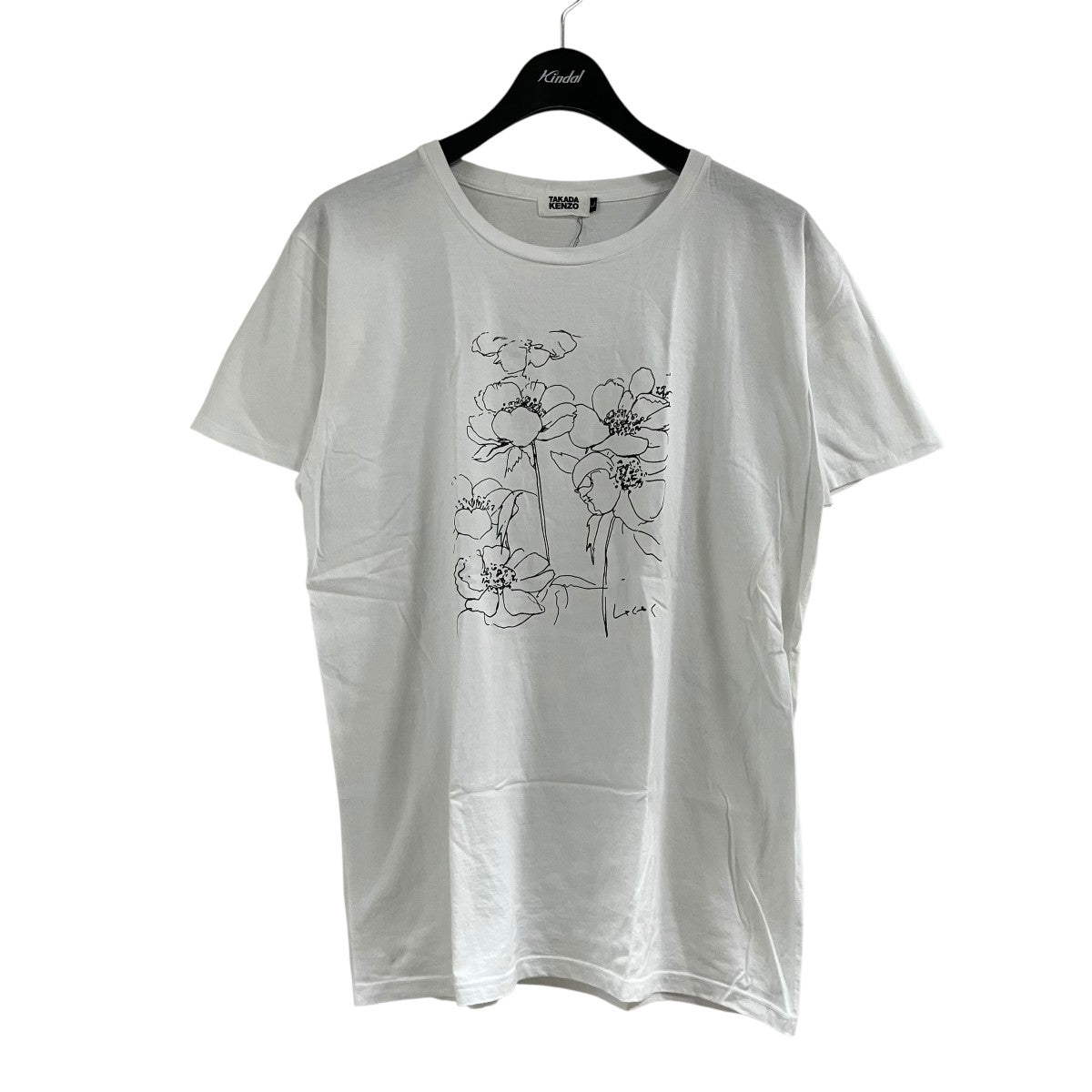 TAKADA KENZO フラワープリントTシャツ 古着・中古-1枚目のアイテム画像