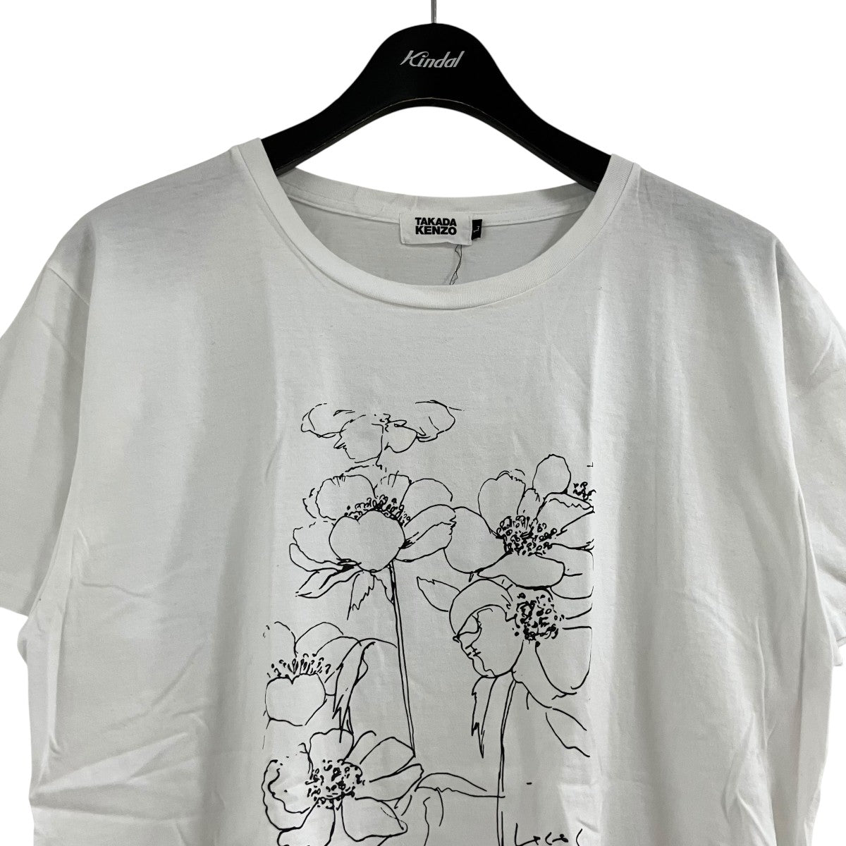 TAKADA KENZO フラワープリントTシャツ 古着・中古-2枚目のアイテム画像