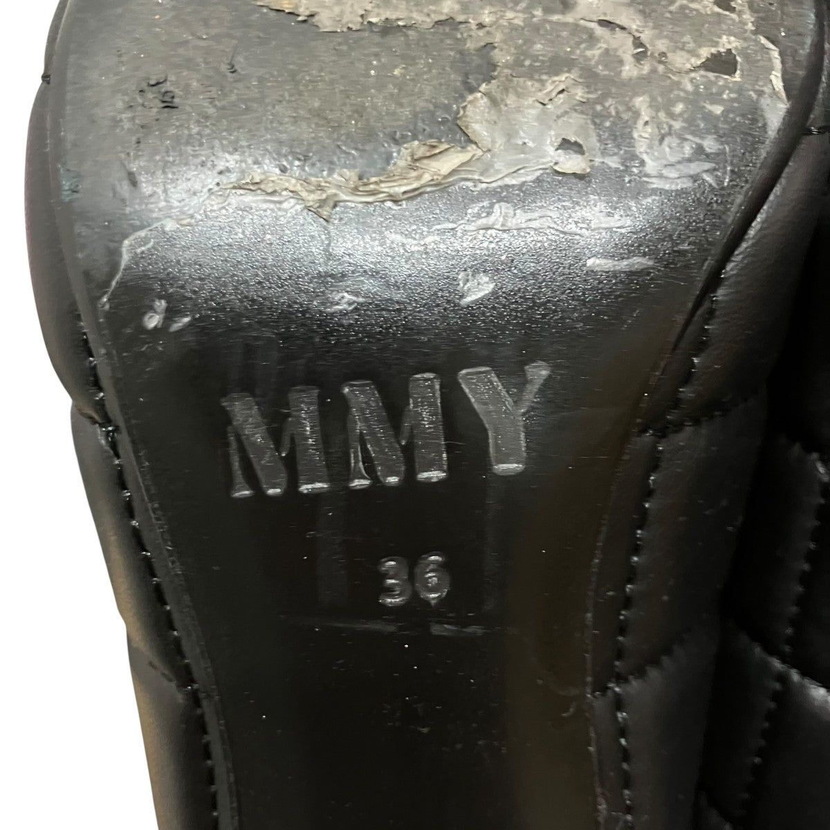 Maison MIHARA YASUHIRO キルテッドバッグピンヒールショートブーツ 古着・中古-8枚目のアイテム画像