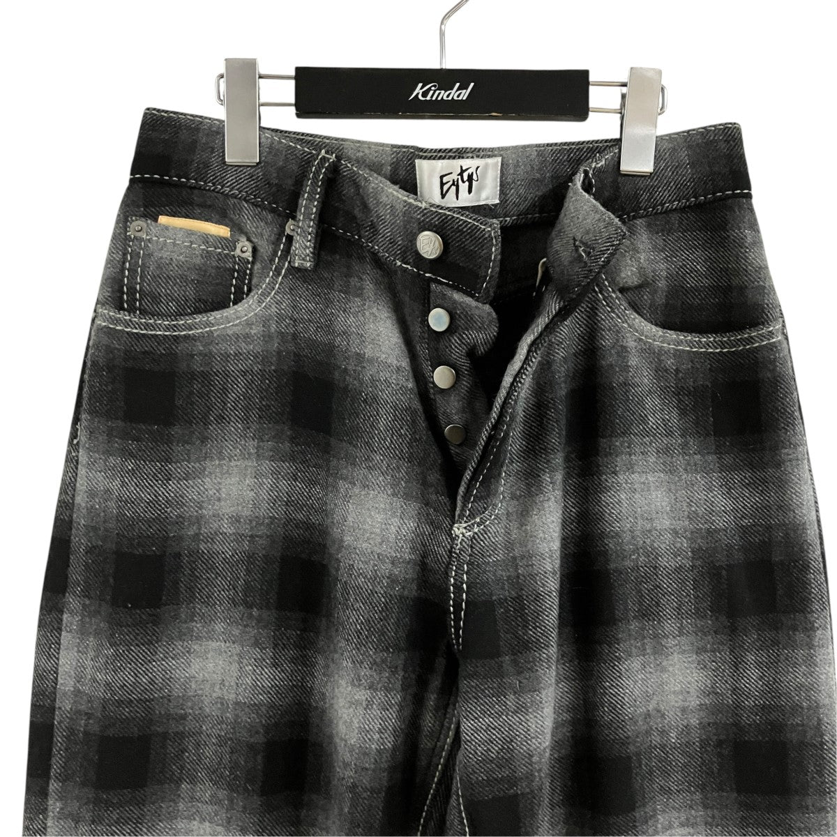 Eytys ウールチェックパンツ 古着・中古-3枚目のアイテム画像