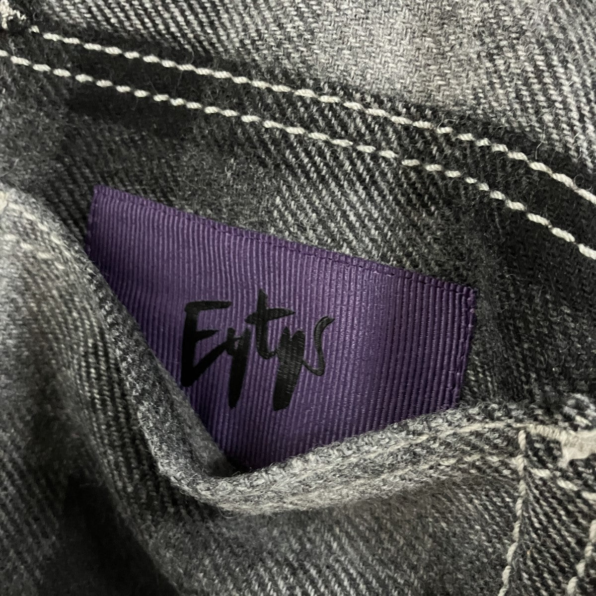 Eytys ウールチェックパンツ 古着・中古-6枚目のアイテム画像