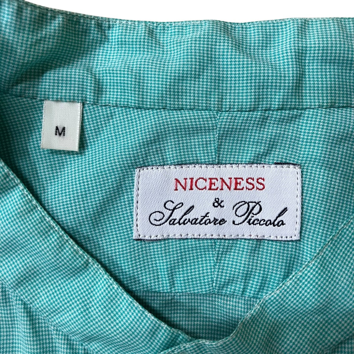 NICENESS×Salvatore Piccolo バンドカラーシャツ 古着・中古-5枚目のアイテム画像