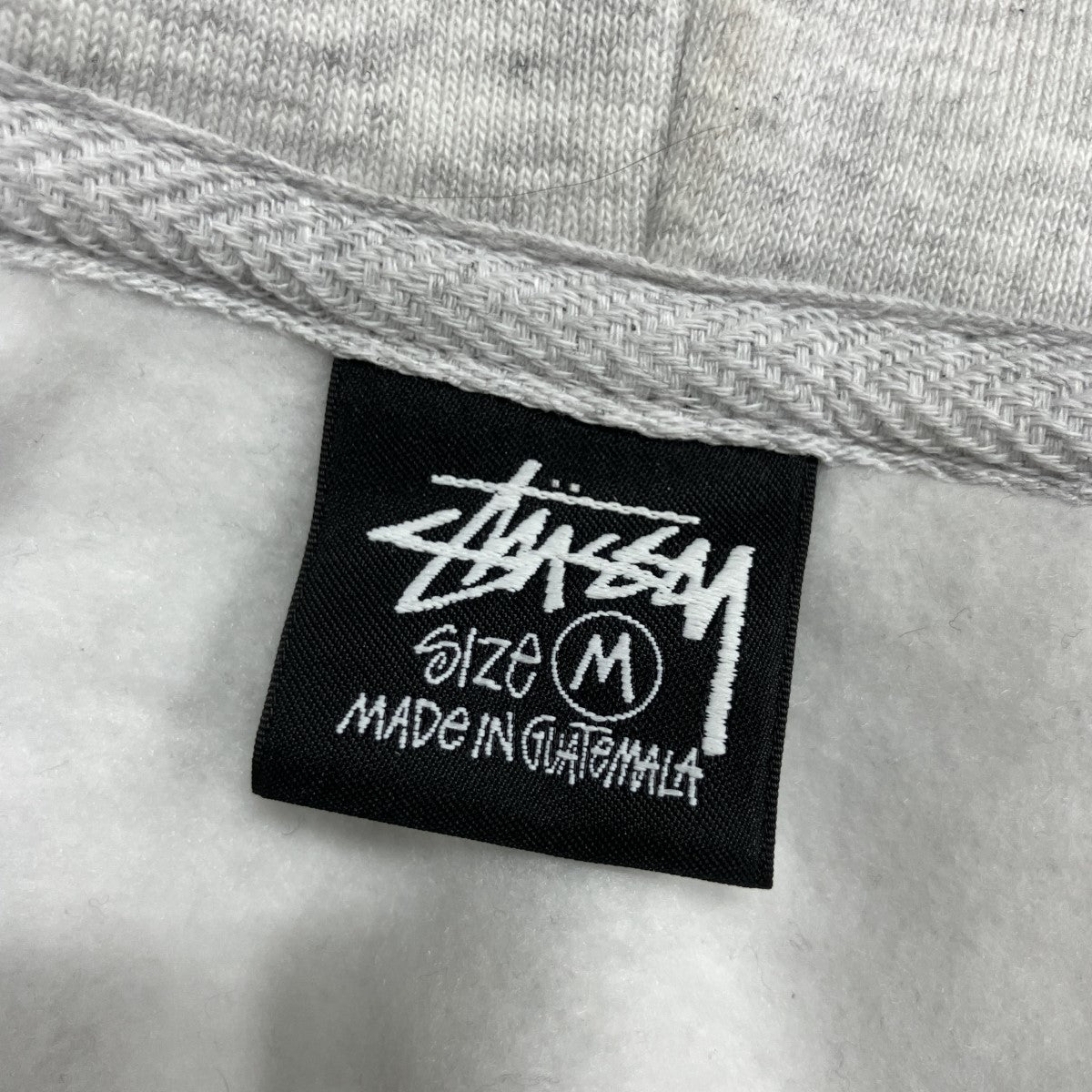 stussy(ステューシー) 裏起毛ジップアップパーカー グレー サイズ M