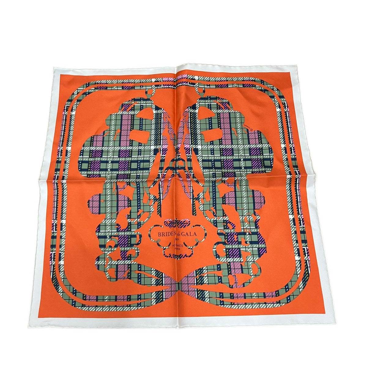 HERMES ブリッド・ドゥ・ガラ シルクスカーフ 古着・中古-2枚目のアイテム画像