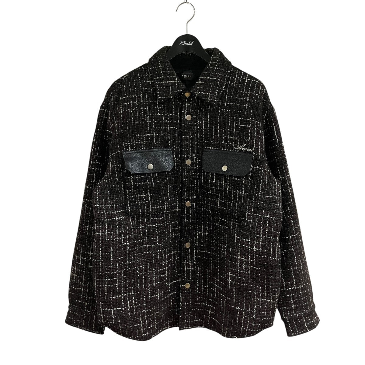 AMIRI ツイードパデッドオーバーシャツジャケット 古着・中古-1枚目のアイテム画像