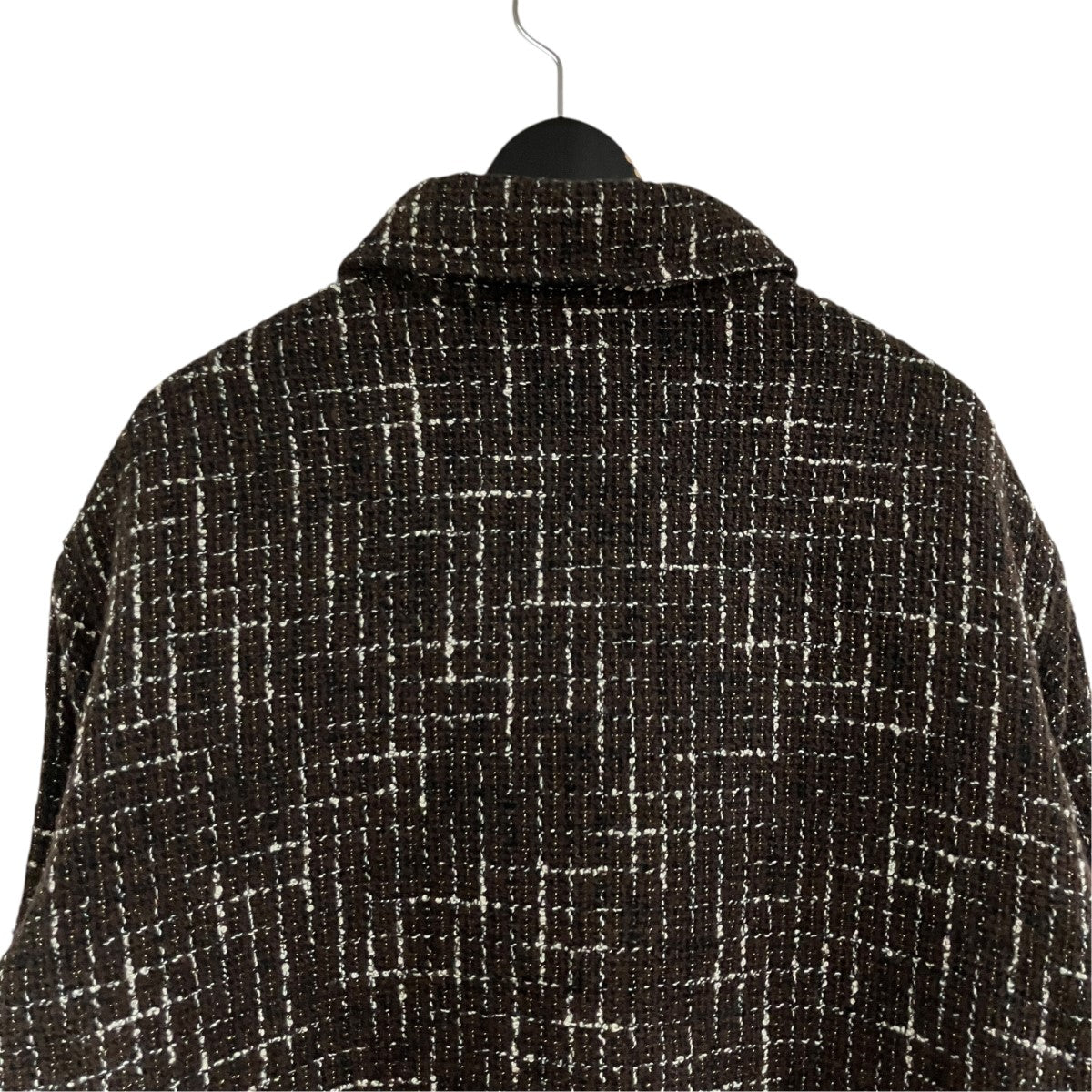 AMIRI ツイードパデッドオーバーシャツジャケット 古着・中古-4枚目のアイテム画像