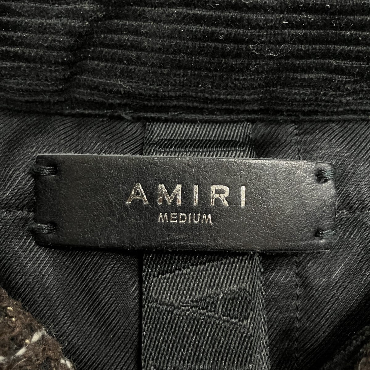 AMIRI ツイードパデッドオーバーシャツジャケット 古着・中古-5枚目のアイテム画像