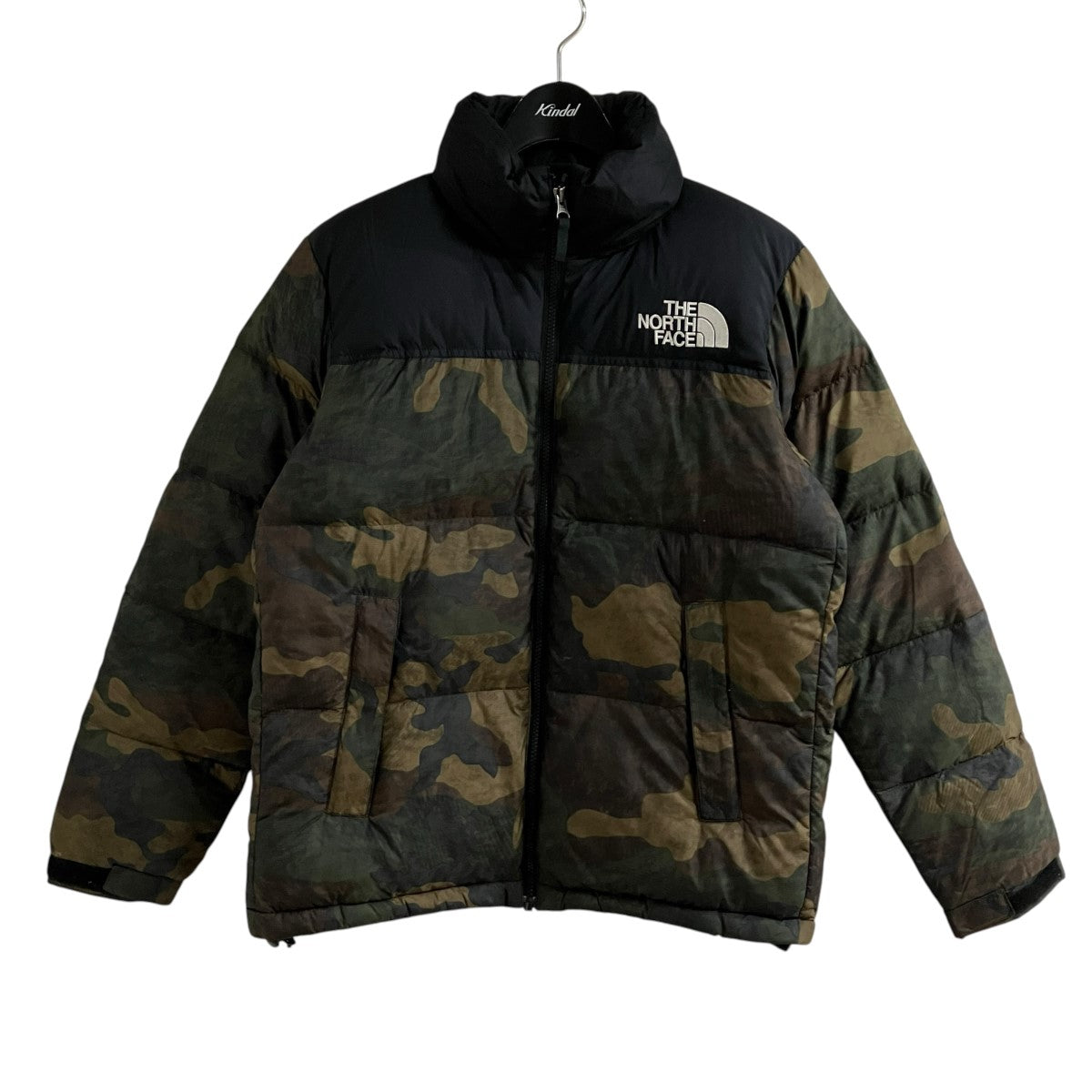 THE NORTH FACE カモフラヌプシダウンジャケット 古着・中古-1枚目のアイテム画像