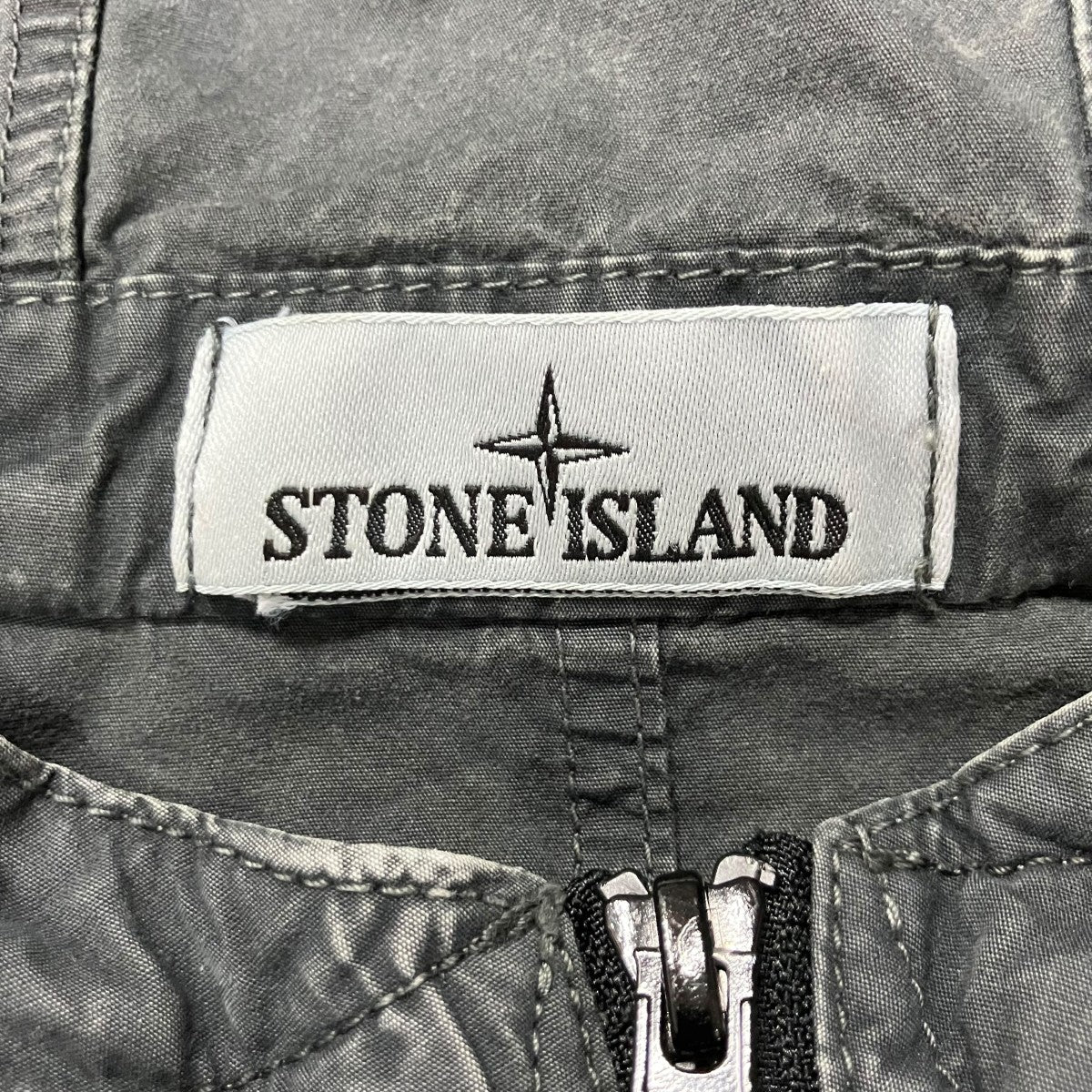STONE ISLAND ガーメントダイハーフジップパーカー 古着・中古-5枚目のアイテム画像