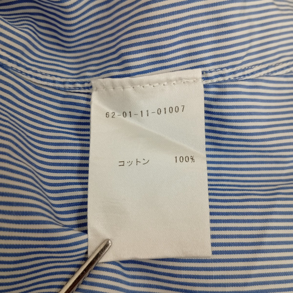 Errico Formicola×TOMORROW LAND ストライプシャツ62-01-11-01007 古着・中古-4枚目のアイテム画像