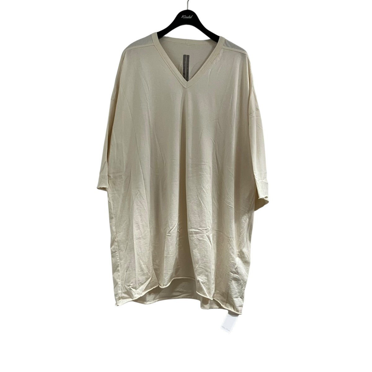 RICK OWENS VネックTシャツ 古着・中古-1枚目のアイテム画像