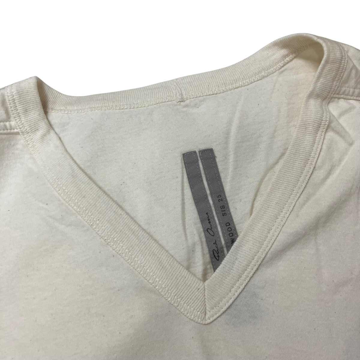 RICK OWENS VネックTシャツ 古着・中古-5枚目のアイテム画像
