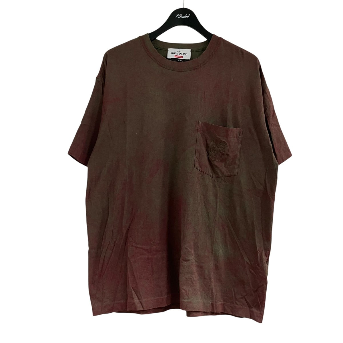 STONE ISLAND×Supreme ガーメントダイTシャツ 古着・中古-1枚目のアイテム画像
