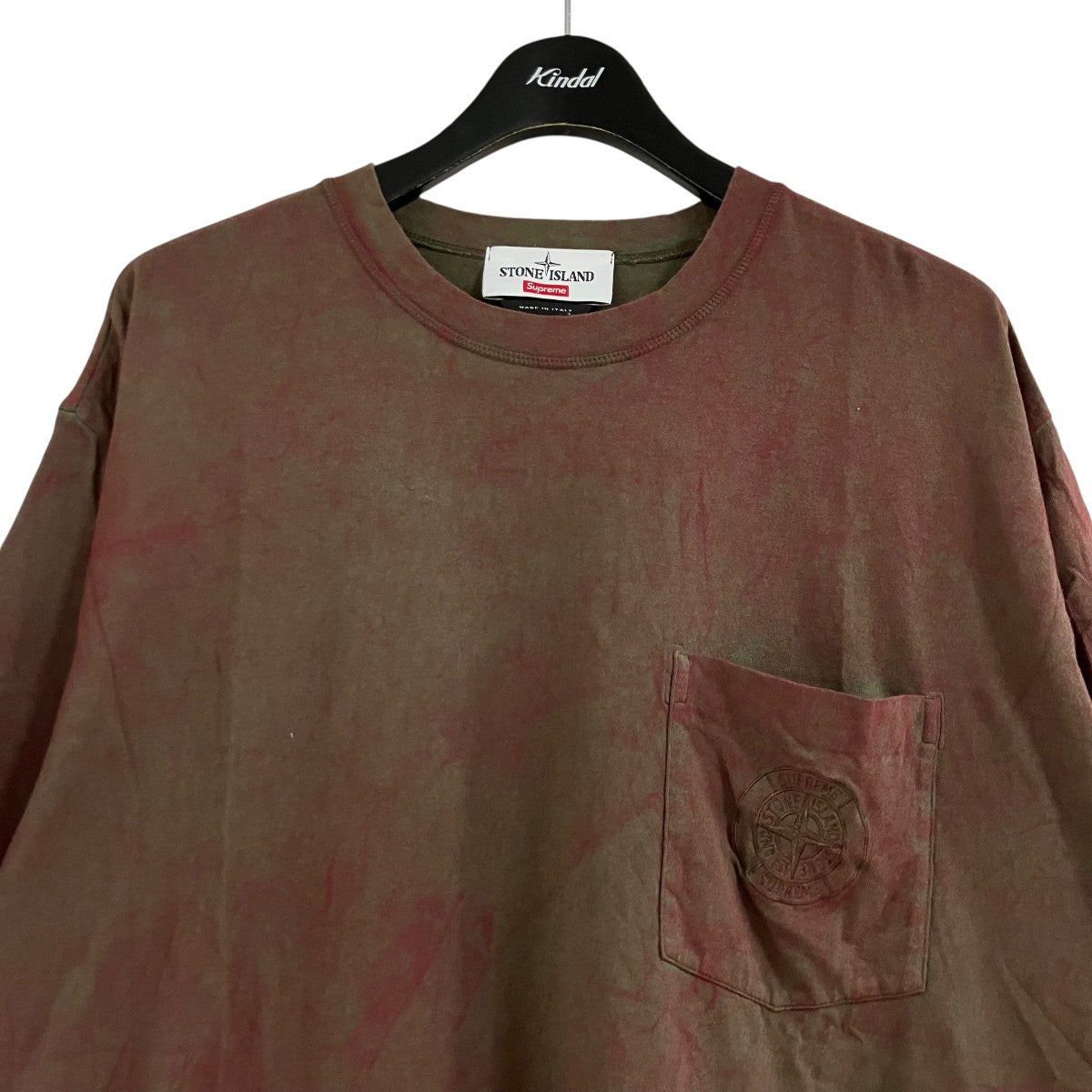 STONE ISLAND×Supreme ガーメントダイTシャツ 古着・中古-2枚目のアイテム画像