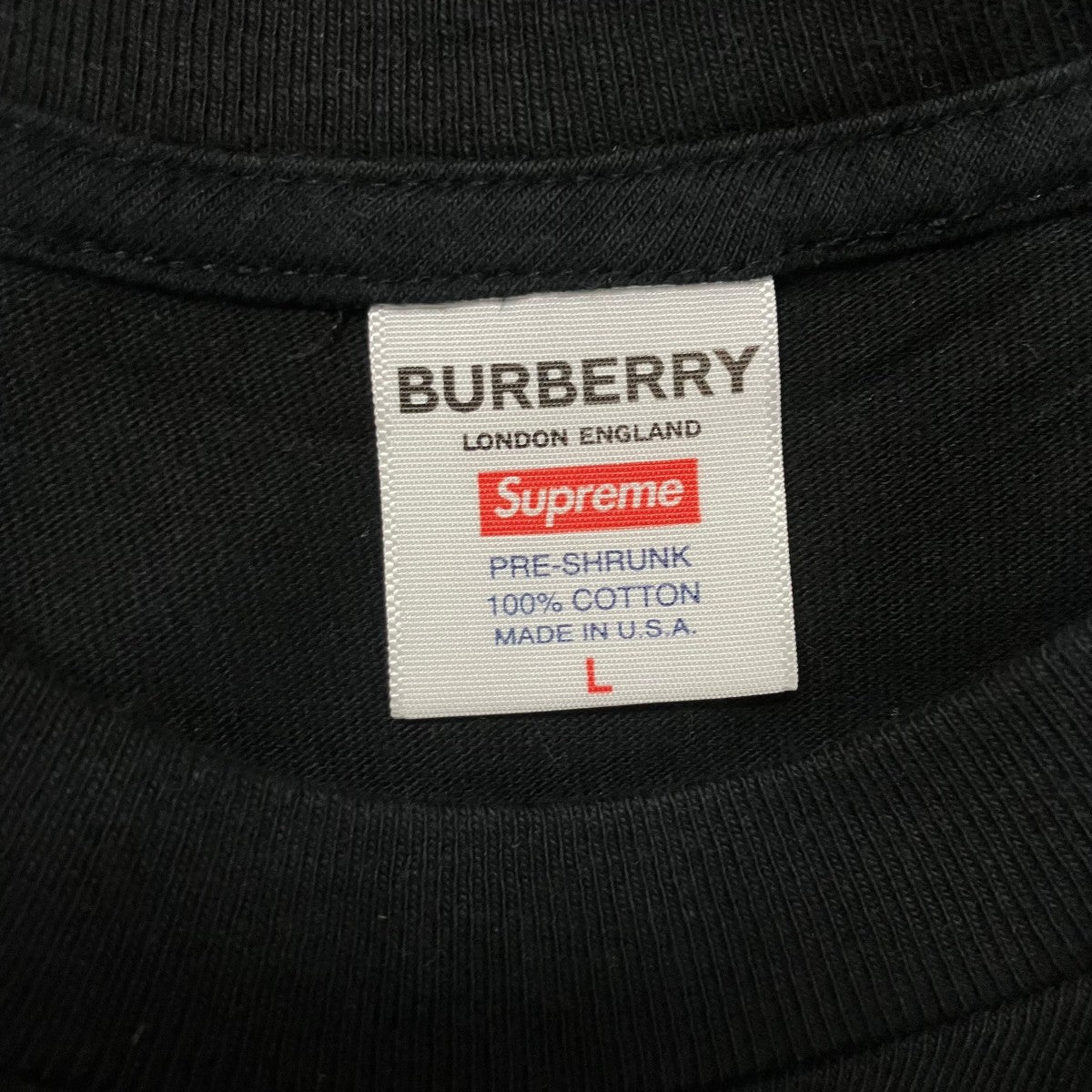 Supreme×BURBERRY ボックスロゴTシャツ 古着・中古-5枚目のアイテム画像