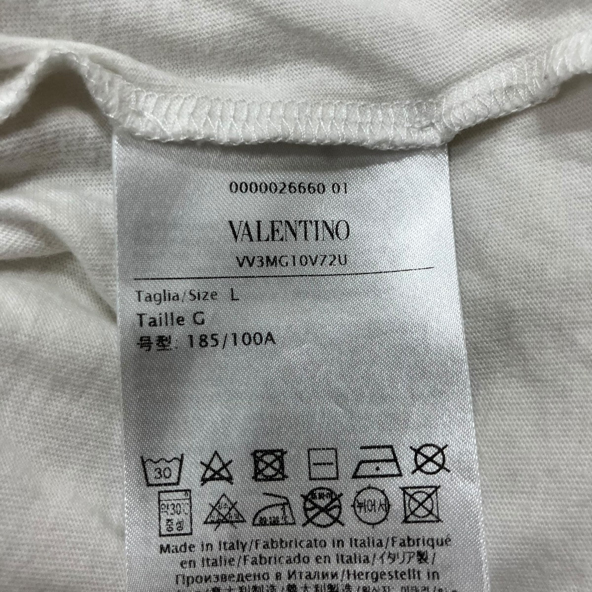 VALENTINO ロゴ半袖Tシャツ 古着・中古-7枚目のアイテム画像
