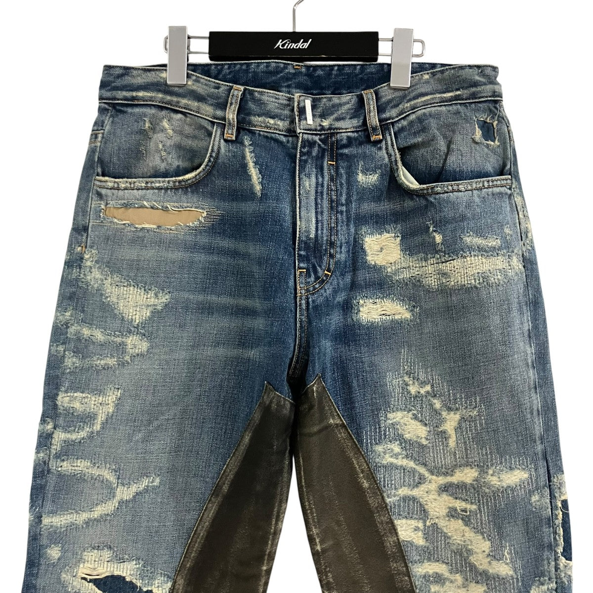 GIVENCHY モールスキンデストロイ加工デニムパンツ 古着・中古-2枚目のアイテム画像