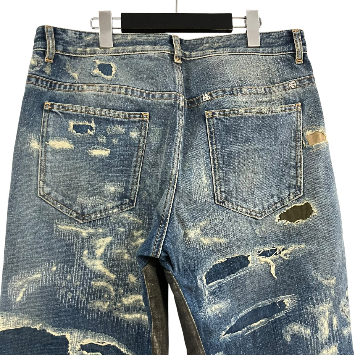 GIVENCHY モールスキンデストロイ加工デニムパンツ 古着・中古-4枚目のアイテム画像