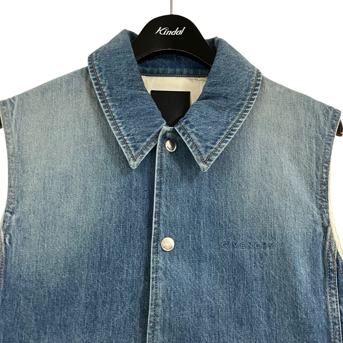 GIVENCHY デニムベスト 古着・中古-2枚目のアイテム画像