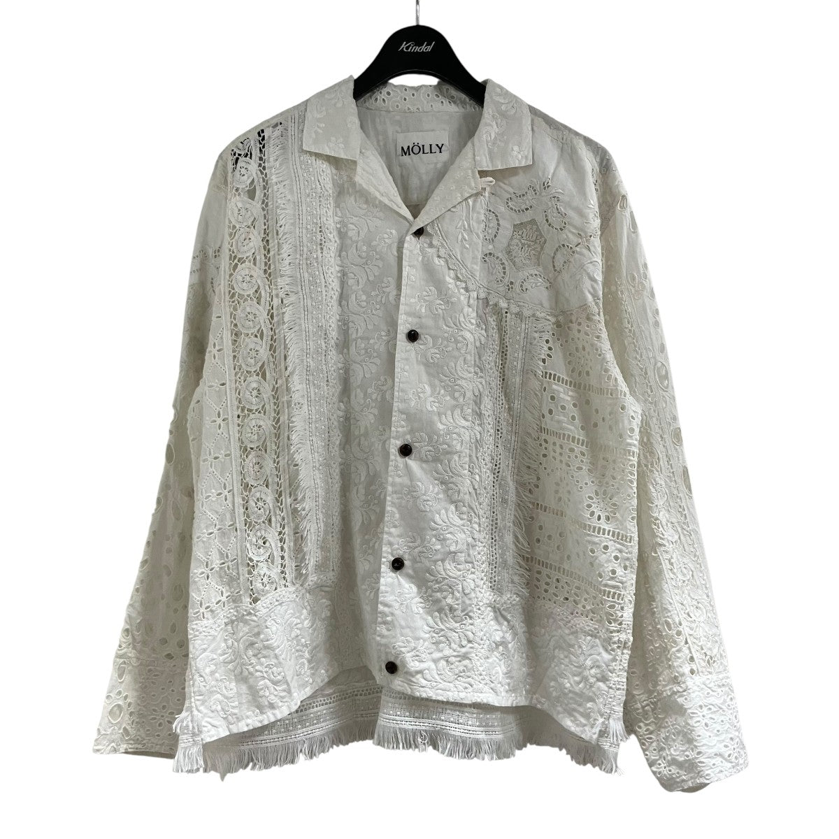 MOLLY フラワーレースシャツ 古着・中古-1枚目のアイテム画像