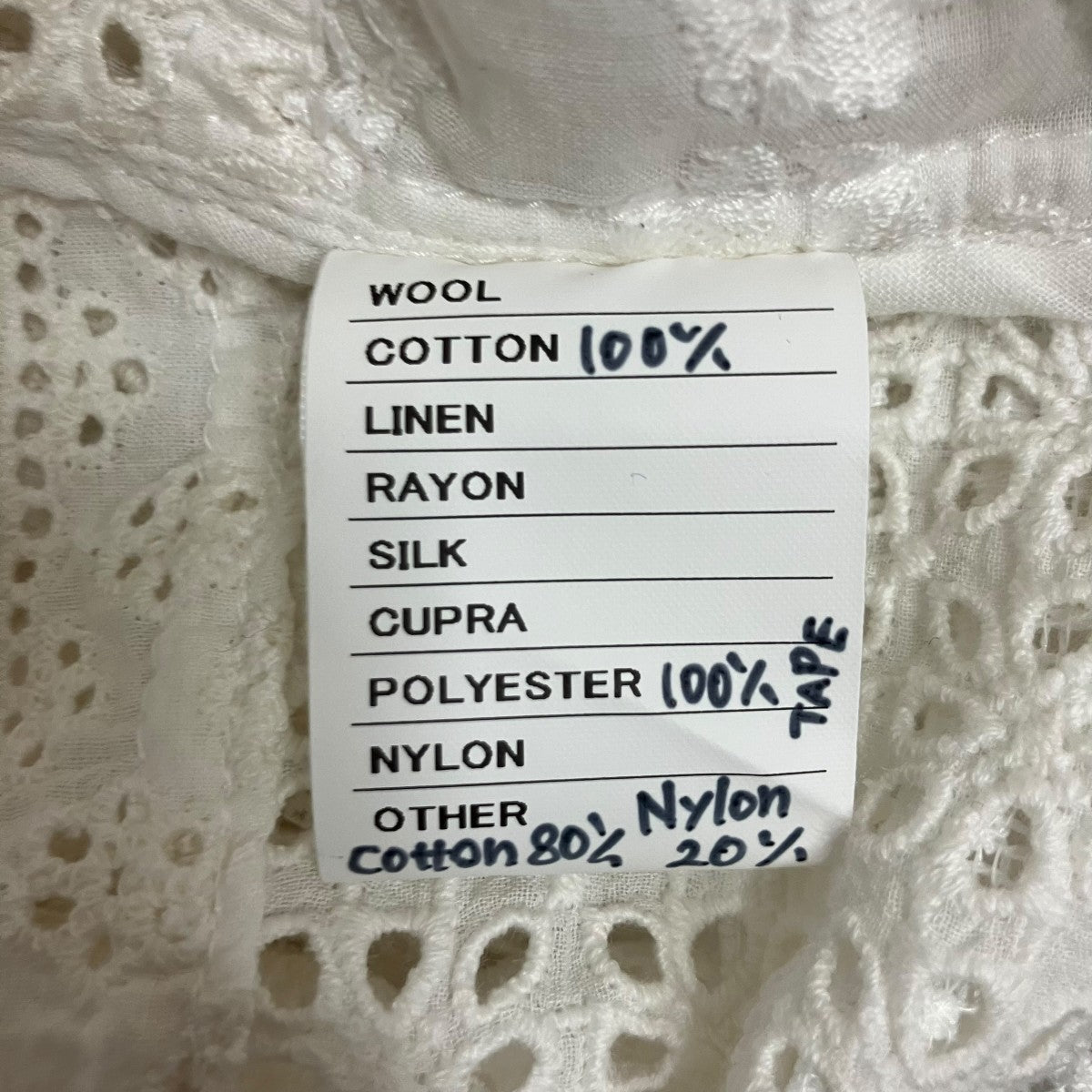 MOLLY フラワーレースシャツ 古着・中古-6枚目のアイテム画像