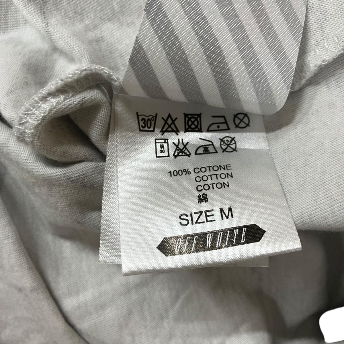 OFFWHITE Caravaggio MarbleプリントTシャツ 古着・中古-6枚目のアイテム画像
