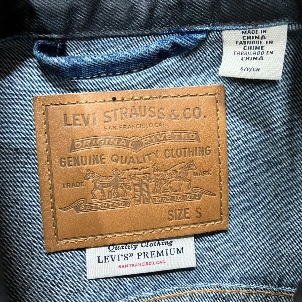 LEVI’S×BIOTOP コーティングデニムトラッカージャケット 古着・中古-5枚目のアイテム画像