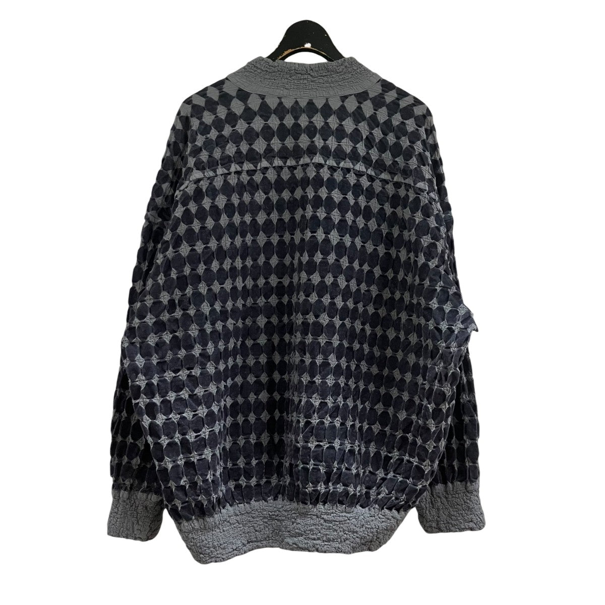 me ISSEY MIYAKE ダイヤモンドカリフラワーフロッキーボンバージャケット 古着・中古-3枚目のアイテム画像