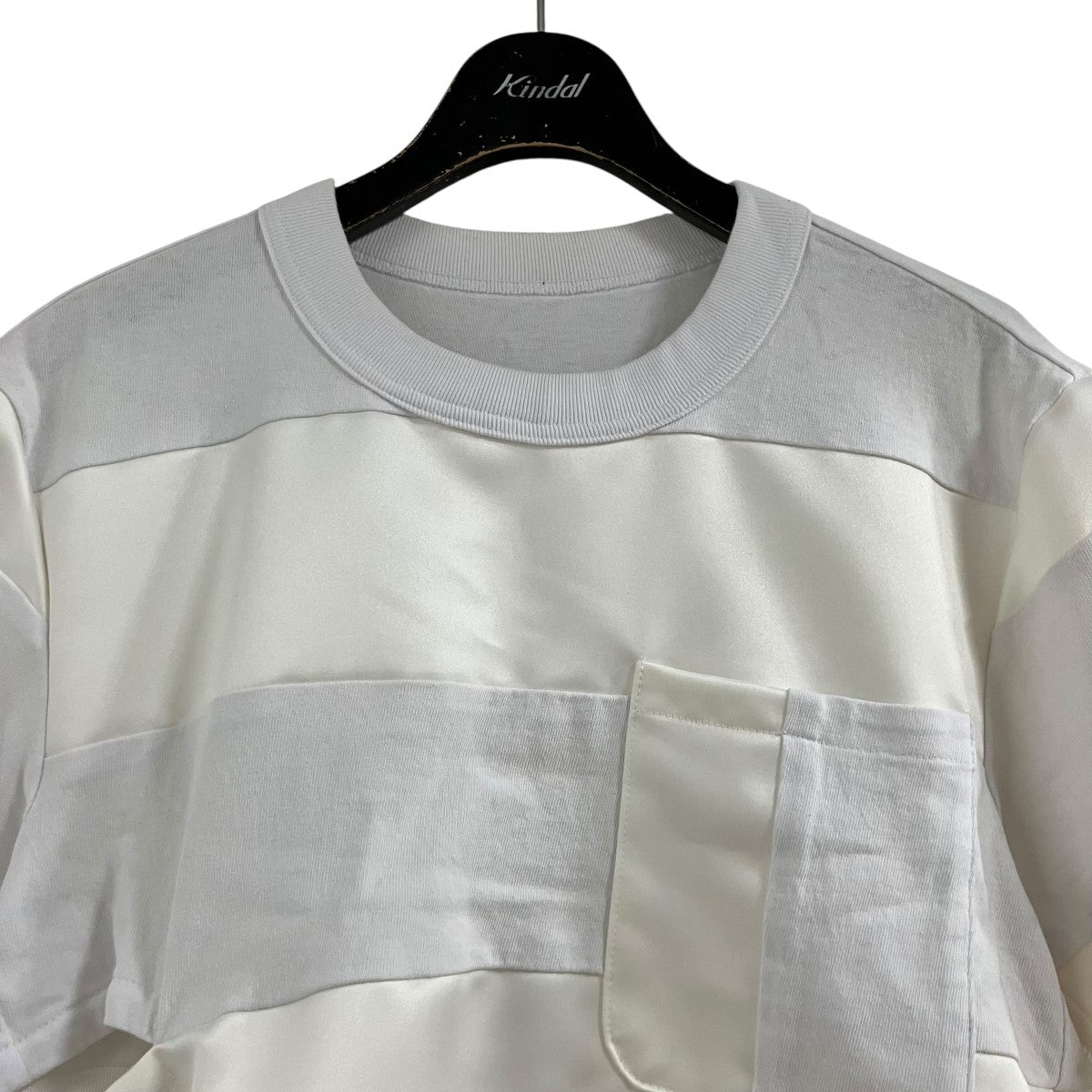 sacai ドッキング切替ボーダーカットソー 古着・中古-2枚目のアイテム画像