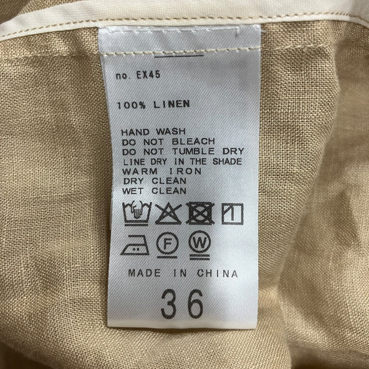 IENA ウォッシャブル ソフトリネン2Bジャケット 古着・中古-6枚目のアイテム画像