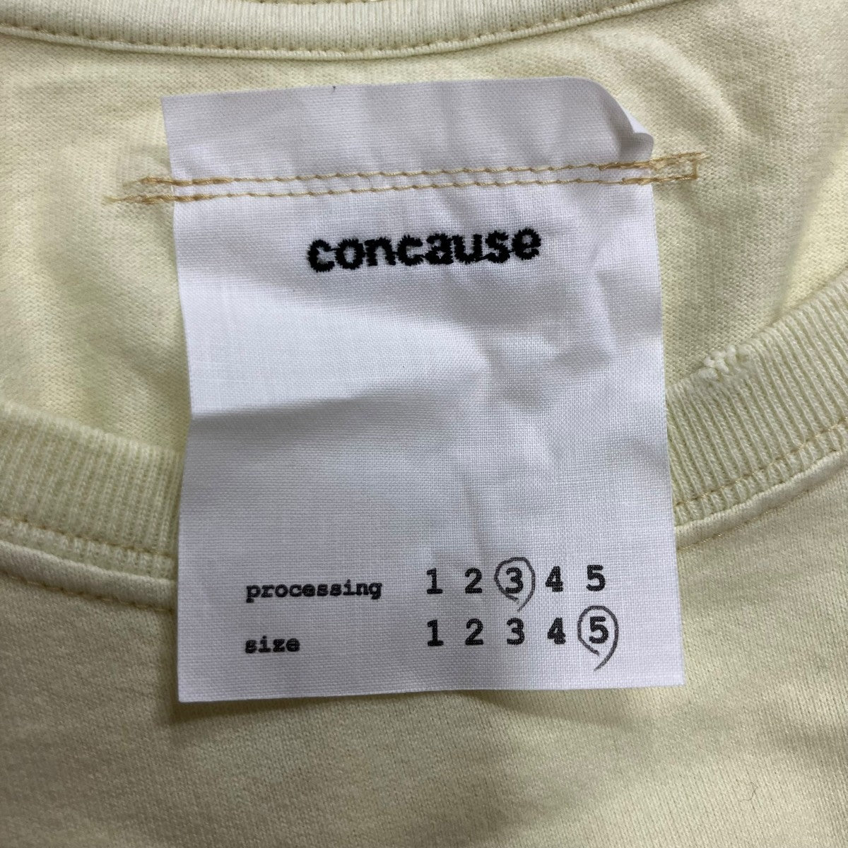 CONCAUSE ペイント加工Tシャツ 古着・中古-5枚目のアイテム画像