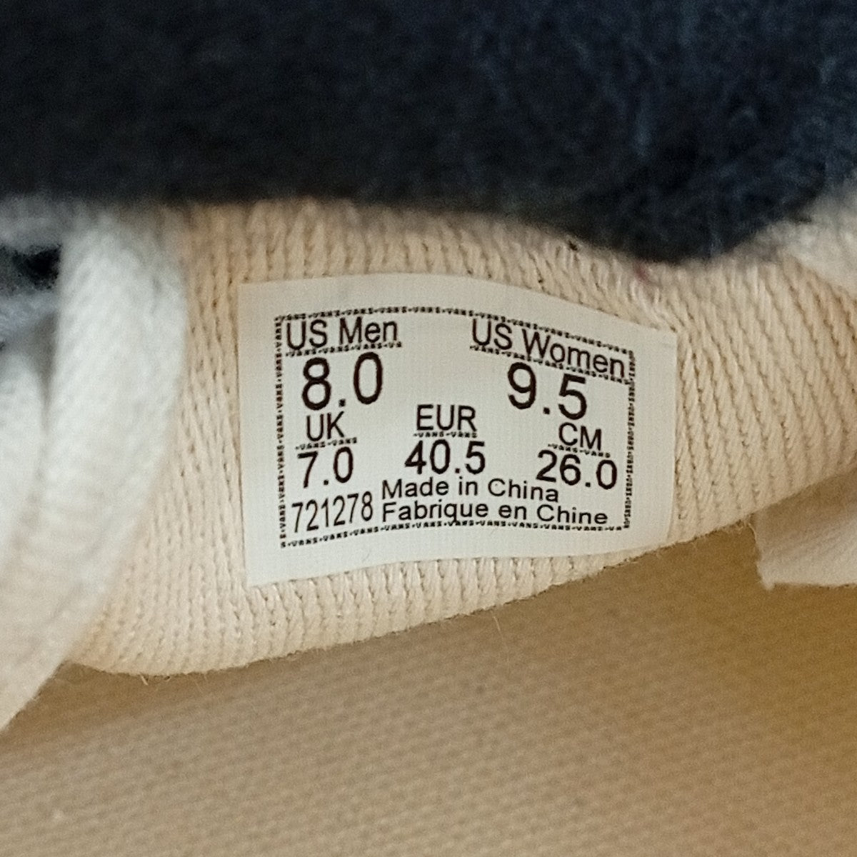 VANS×O-TWOBROS ローカットスニーカーVN000Z3TCCZ 古着・中古-7枚目のアイテム画像