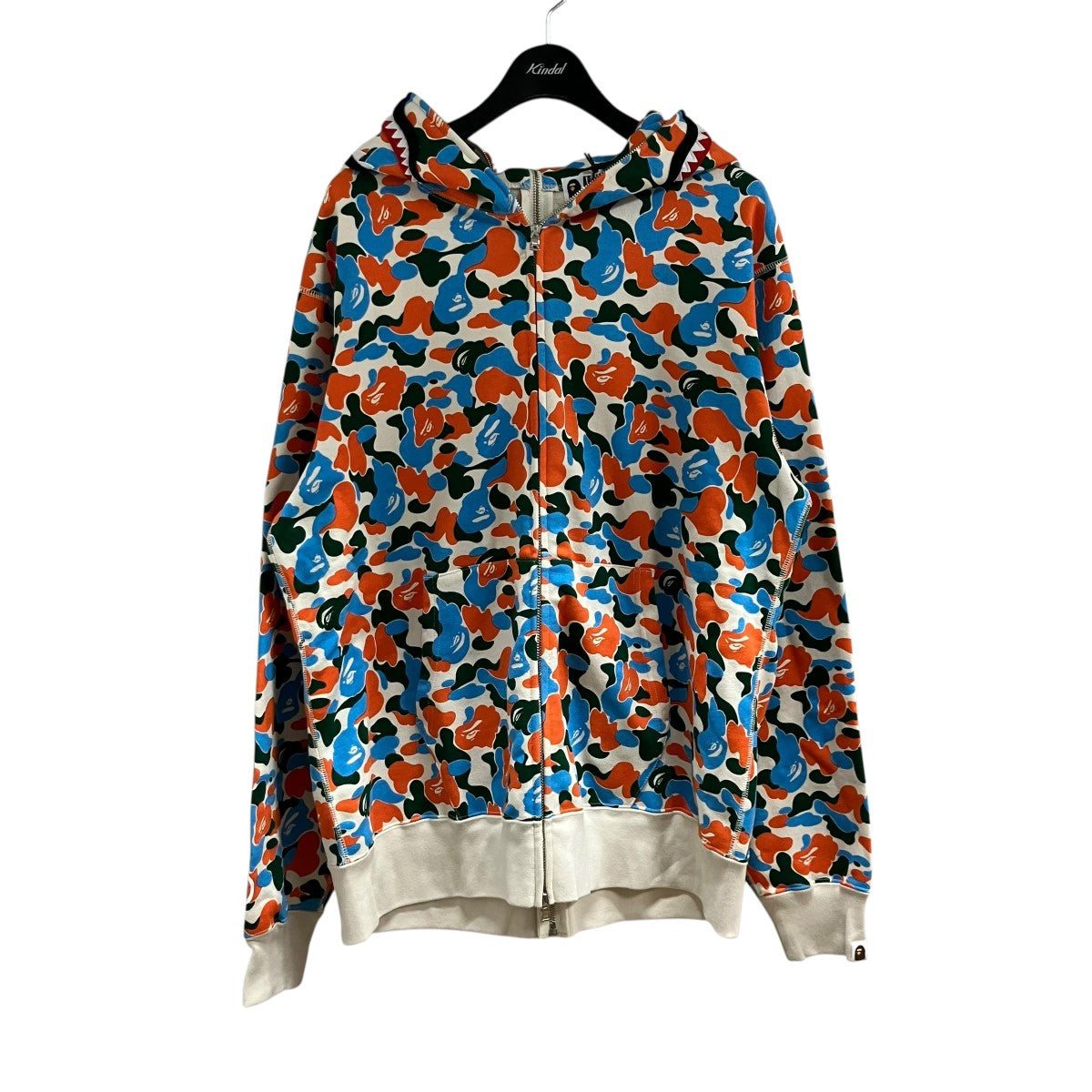 A BATHING APE カモフラジップアップパーカー 古着・中古-1枚目のアイテム画像