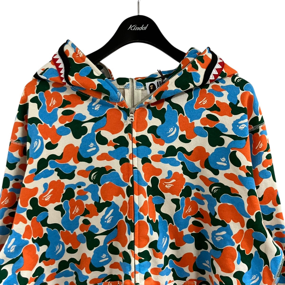 A BATHING APE カモフラジップアップパーカー 古着・中古-2枚目のアイテム画像