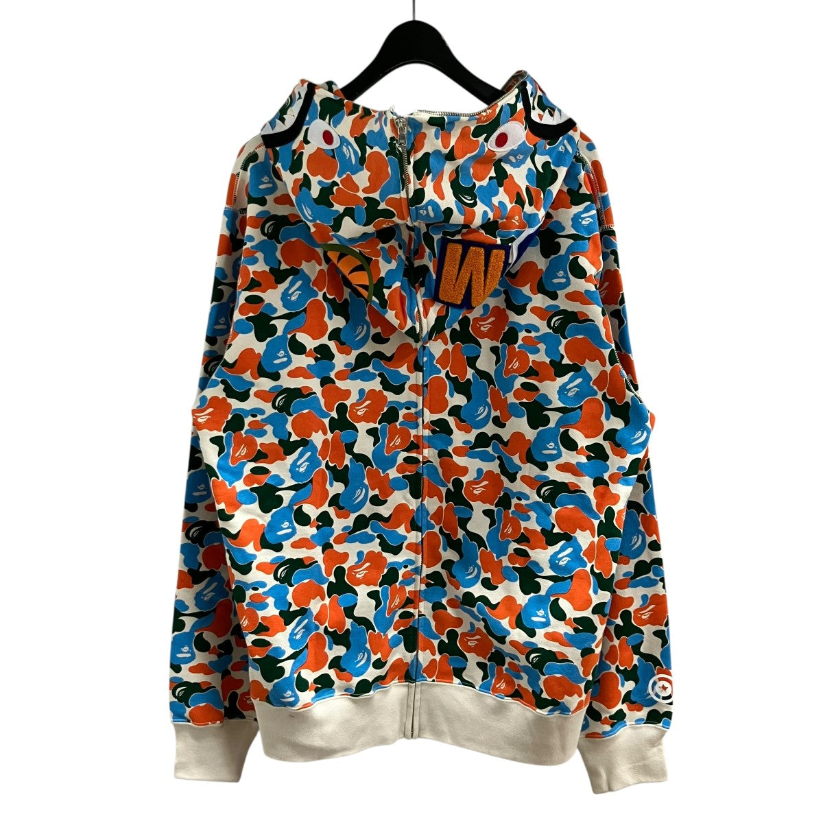 A BATHING APE カモフラジップアップパーカー 古着・中古-3枚目のアイテム画像
