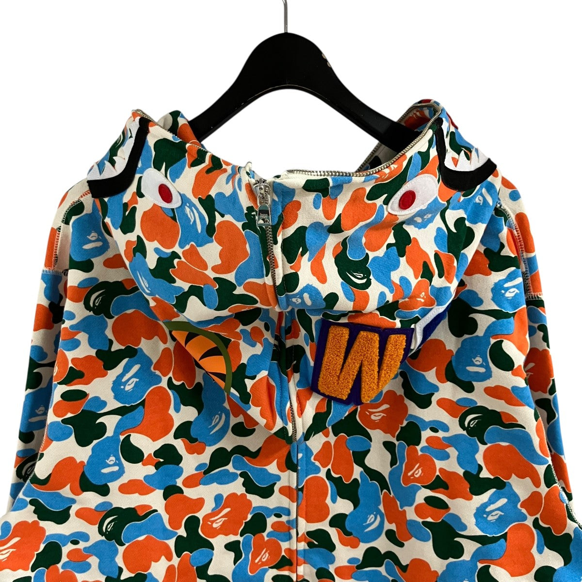 A BATHING APE カモフラジップアップパーカー 古着・中古-4枚目のアイテム画像