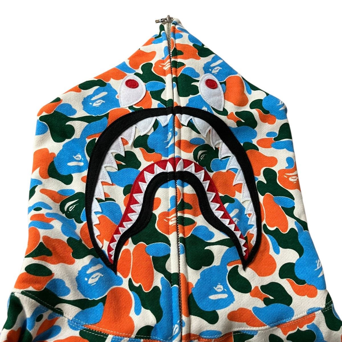 A BATHING APE カモフラジップアップパーカー 古着・中古-5枚目のアイテム画像