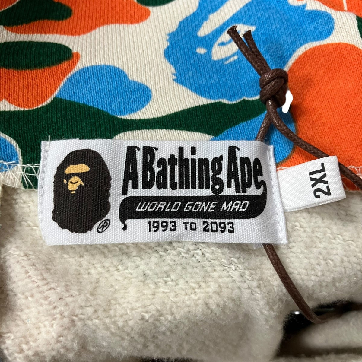 A BATHING APE カモフラジップアップパーカー 古着・中古-6枚目のアイテム画像