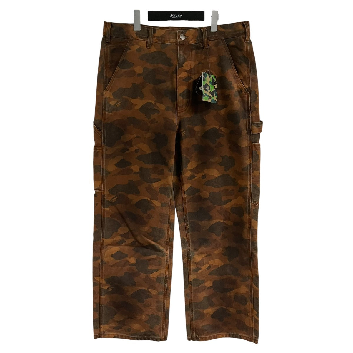 A BATHING APE ソリッドファーストカモ ガーメントダイリラックスフィットパンツ 古着・中古-1枚目のアイテム画像