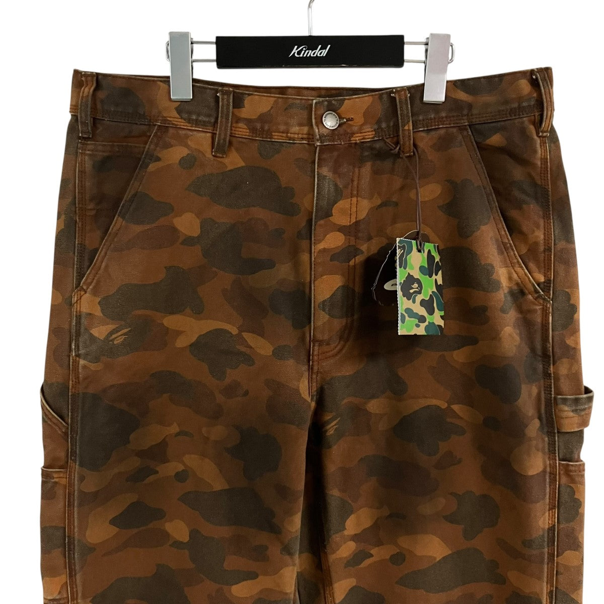 A BATHING APE ソリッドファーストカモ ガーメントダイリラックスフィットパンツ 古着・中古-2枚目のアイテム画像