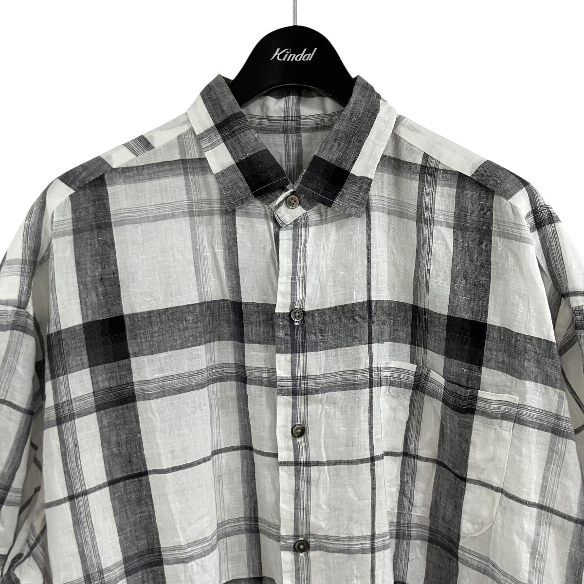 Porter Classic 半袖チェックシャツ 古着・中古-2枚目のアイテム画像