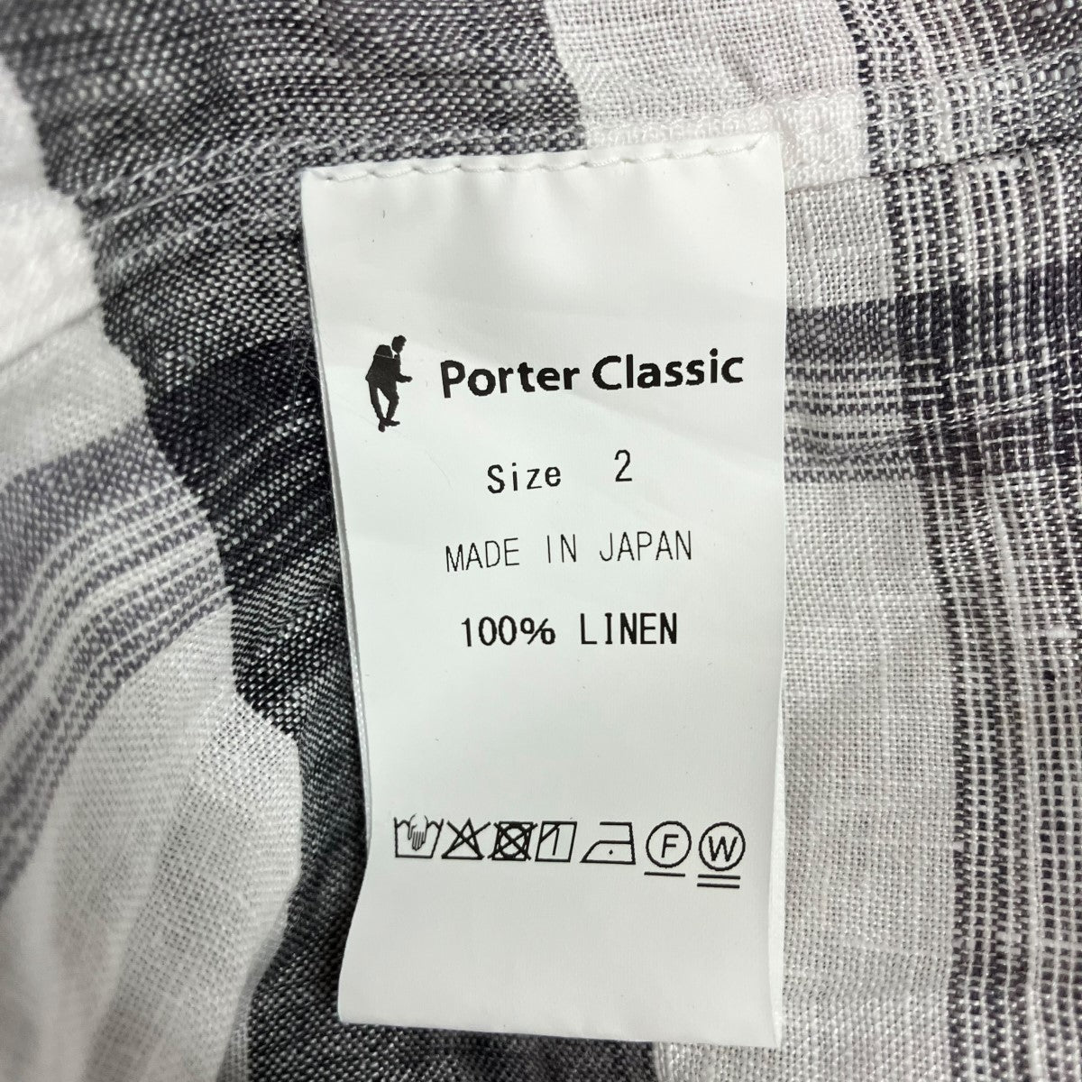 Porter Classic 半袖チェックシャツ 古着・中古-6枚目のアイテム画像