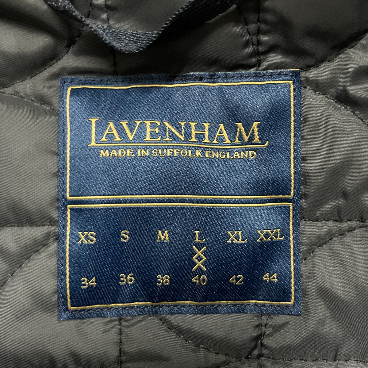 LAVENHAM(ラヴェンハム) キルティングベスト SLJ3051 G71 ブラック