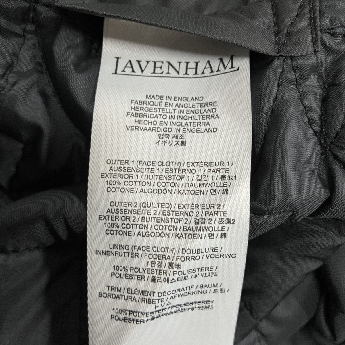LAVENHAM キルティングベスト 古着・中古-6枚目のアイテム画像