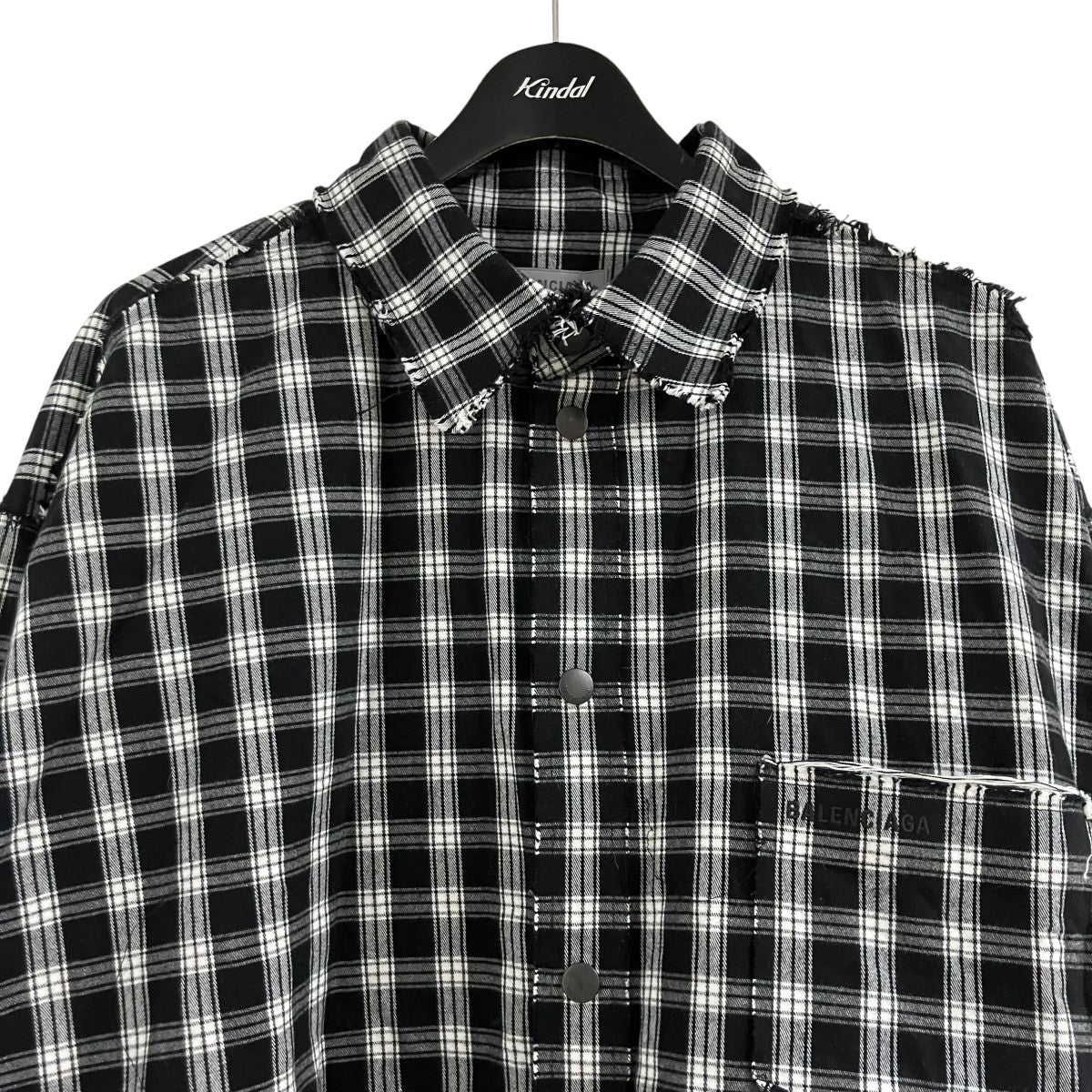 BALENCIAGA チェックシャツ 古着・中古-2枚目のアイテム画像