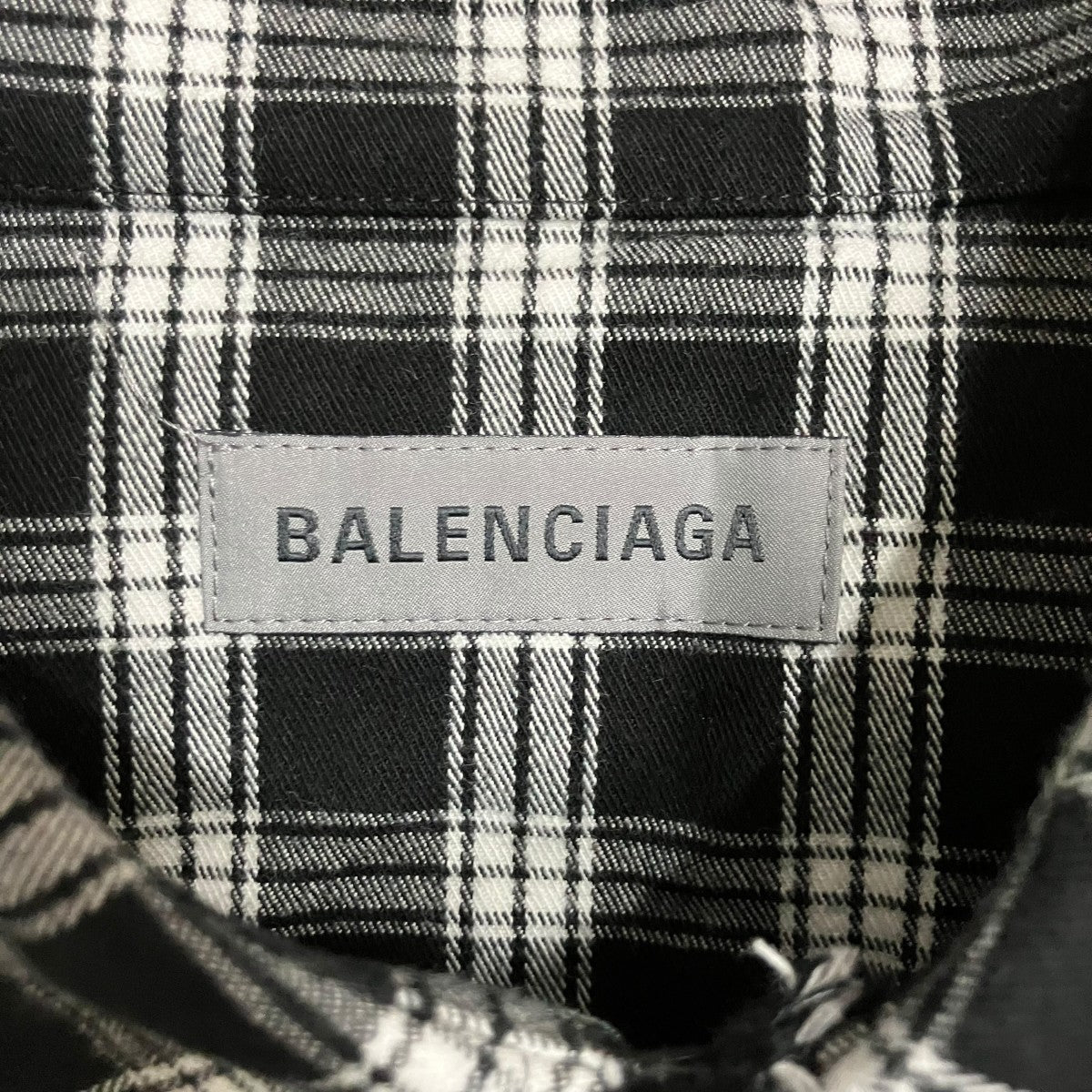 BALENCIAGA チェックシャツ 古着・中古-5枚目のアイテム画像