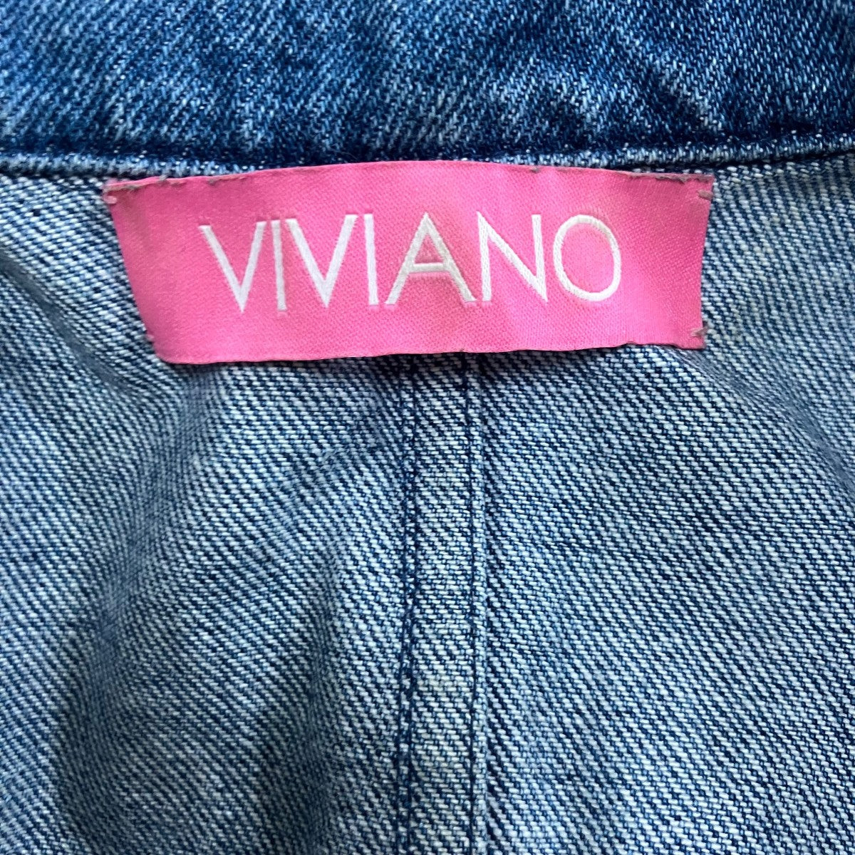 VIVIANO デニムオールインワン 古着・中古-5枚目のアイテム画像
