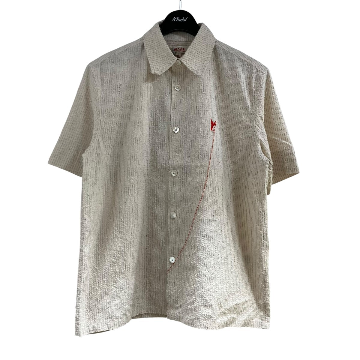 MASU シャギーストライプ半袖シャツ 古着・中古-1枚目のアイテム画像